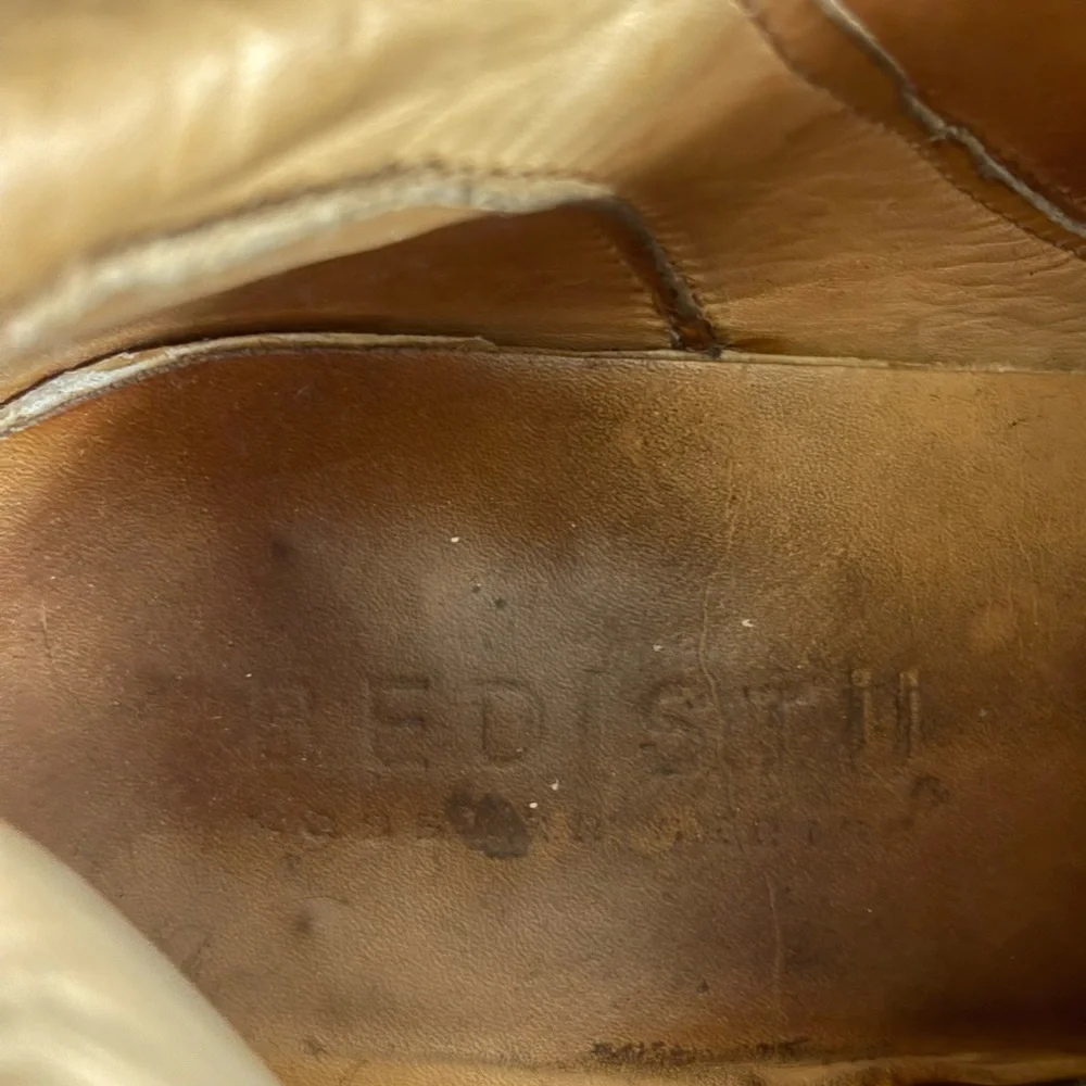 Bed Stu Brown Heeled Boots with Buckle Detail - Picture 5 of 8